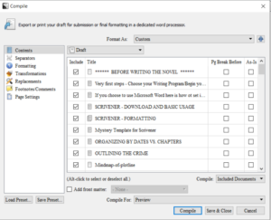 scrivener-compile-first-screen