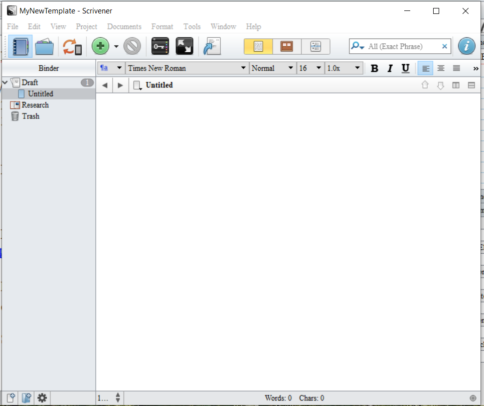 scrivener-new-project-empty