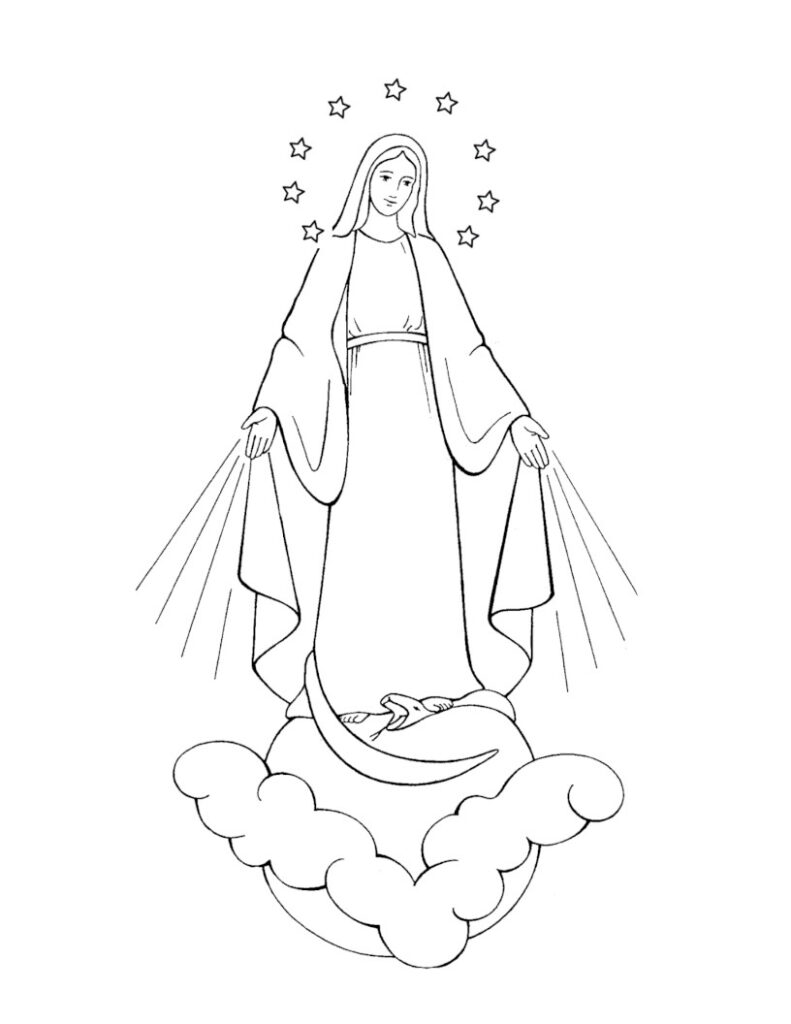 Sign up for Downloads – Coloring Pages – The Assumption of Mary – Read ...