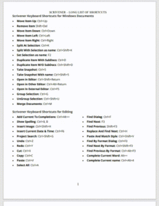 Scrivener-long-list-shortcuts-silent