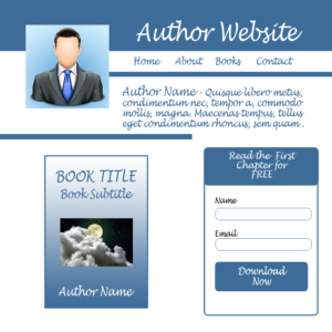 Author-Website-with-signup-form