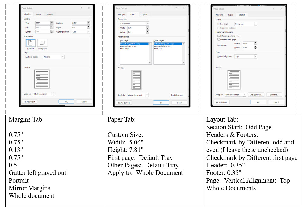 Paperback-Settings-in-word