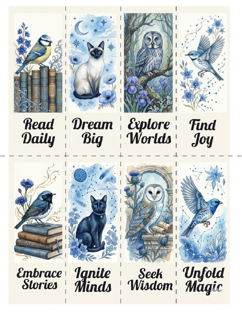 bookmarks-bluebirds-and-cats