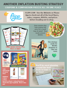 Inflation Busting #6 - Use the Flipp App to Plot Your Route Inflation-6-Coupons-and-comparison
